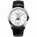 Patek Philippe Complications Silvery Opaline Dial White Gold Case Men's Annual Calender Watch 5396G