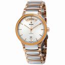 Rado Centrix Day-Date White Dial Two-tone Stainless Steel Men's Watch R30158113