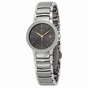 Rado Centrix Grey Dial Stainless Steel and Ceramic Ladies Watch R30928132