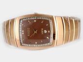 Rado Classic Jubile 8018G Red Dial 37x32mm Tungsten Steel Case Watch