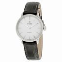 Rado Coupole Classic Automatic Silver Dial Black Leather Ladies Watch R22862015