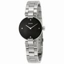 Rado Coupole Jubile Black Dial Ladies Stainless Steel Watch R22854703