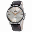 Rado Diamaster XL Silver Dial Brown Leather Automatic Men's Watch R14074106