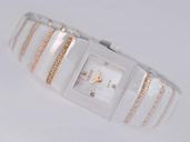Rado DiaStar 152.0322.3 21x28mm White Dial Silver Ceramic Strap Watch