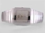 Rado DiaStar 152.0332.3 Square Silver Ceramic Strap Mens Watch