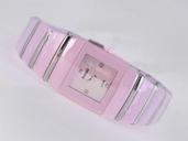 Rado DiaStar 152.0332 Womens 21x28mm Pink Ceramic Strap Watch