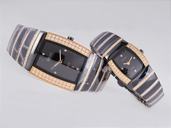 Rado DiaStar 152.0398.3.076 Midsize Rectangle Black Ceramic Strap Watch