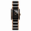 Rado Integral Quartz Black Dial Two-tone Ceramic/Stainless Steel Ladies Watch R20612152