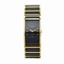 Rado Integral Quartz Black Dial Two-tones Ladies Watch R20752752
