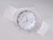 Rado Ovation 25461 Mens White Ceramic Strap Ceramic Bezel Watch