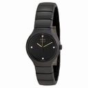 Rado True Black Dial Diamond Ceramic Ladies Watch R27655752