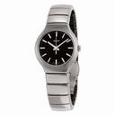 Rado True Black Dial Platinum-tone Ceramic Unisex Watch R27656162