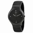 Rado True Jubile Black Diamond Dial Black Ceramic Men's Watch R27653742