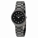 Rado True Thinline Black Dial Black High-tech Ceramic Ladies Watch R27742732