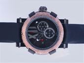 Romain Jerome Chronographes CH.T.OXY3.11BB.00.BB 50mm Black Dial Quartz Chronograph Watch
