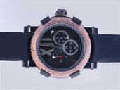 Romain Jerome Chronographes CH.T.OXY3.11BB.00.BB Quartz Chronograph Rose Gold Bezel Mens Watch