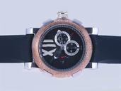 Romain Jerome Chronographes CH.T.OXY3.BBBB.00.BB Quartz Chronograph Black Dial Watch