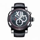 Romain Jerome Titanic DNA Black Dial Rusted Steel Rubber Men's Watch CHTOXY311BB00