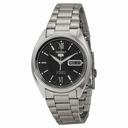 Seiko 5 Automatic Blkack Dial Stainless Steel Men's Watch SNKH45