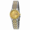 Seiko 5 Automatic Gold Dial Two-tone Ladies Watch SYMK34