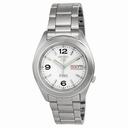 Seiko 5 Automatic White Dial Stainless Stell Men's Watch SNKM73