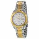 Seiko 5 Automatic White Dial Two-tone Men's Watch SNKM70