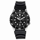 Seiko 5 Black Dial Black Rubber Automatic Men's Watch SNZJ19K2