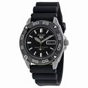 Seiko 5 Black Dial Rubber Strap Automatic Men's Watch SNZB23J2