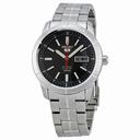 Seiko 5 Black Dial Stainless Steel Men's Automatic Watch SRP337