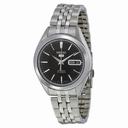 Seiko 5 Black Dial Stainless Steel Men's Watch SNKL23