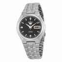 Seiko 5 Black Dial Stainless Steel Men's Watch SNKL71