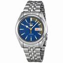 Seiko 5 Blue Dial Stainless Steel Automatic Men's Watch SNK371