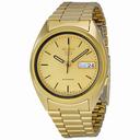 Seiko 5 Gold Tone Automatic Men's Watch SNXL72