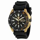 Seiko 5 Sport Automatic Black Dial Black Rubber Men's Watch SRP364