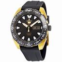 Seiko 5 Sport Automatic Black Dial Black Rubber Men's Watch SRP750