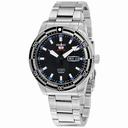 Seiko 5 Sports Automatic Black Dial Stainless Steel Men's Watch SRP733