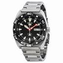 Seiko 5 Sports Automatic black Dial Stainless Steel Men's Watch SRP285