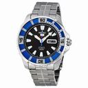 Seiko 5 Sports Automatic Divers Blue Ion-plated Bezel Men's Watch SRP203K1