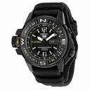 Seiko 5 Sports Black Dial Canvas Strap Men's Watch SKZ317