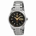 Seiko 5 Sports Black Dial Steel Men's Watch SRP411