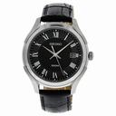 Seiko Anthracite Black Leather Strap Men's Watch SGEF73