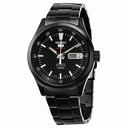 Seiko Automatic Black Dial Black Ion-plated Watch SRP267