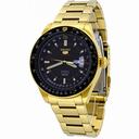 Seiko Automatic  Black Dial Gold-plated Men's Watch SRP618