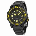 Seiko Automatic Compass Bezel Black Ion-plated Men's Watch SRP449