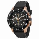 Seiko Black Dial Chronograph Black Rubber Men's Watch SNDE04