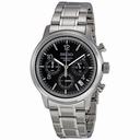 Seiko Black Dial Stainless Steel Chronograph Men's Watch SSB007