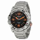 Seiko Black Dial Stainless Steel Compass Men's Watch SRP443