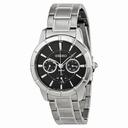 Seiko Black Dial Stainless Steel Ladies Watch SKY715