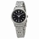 Seiko Black Dial Stainless Steel Ladies Watch SUR895