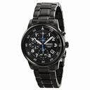Seiko Chronograph Black Dial Black PVD Men's Watch SNDE09